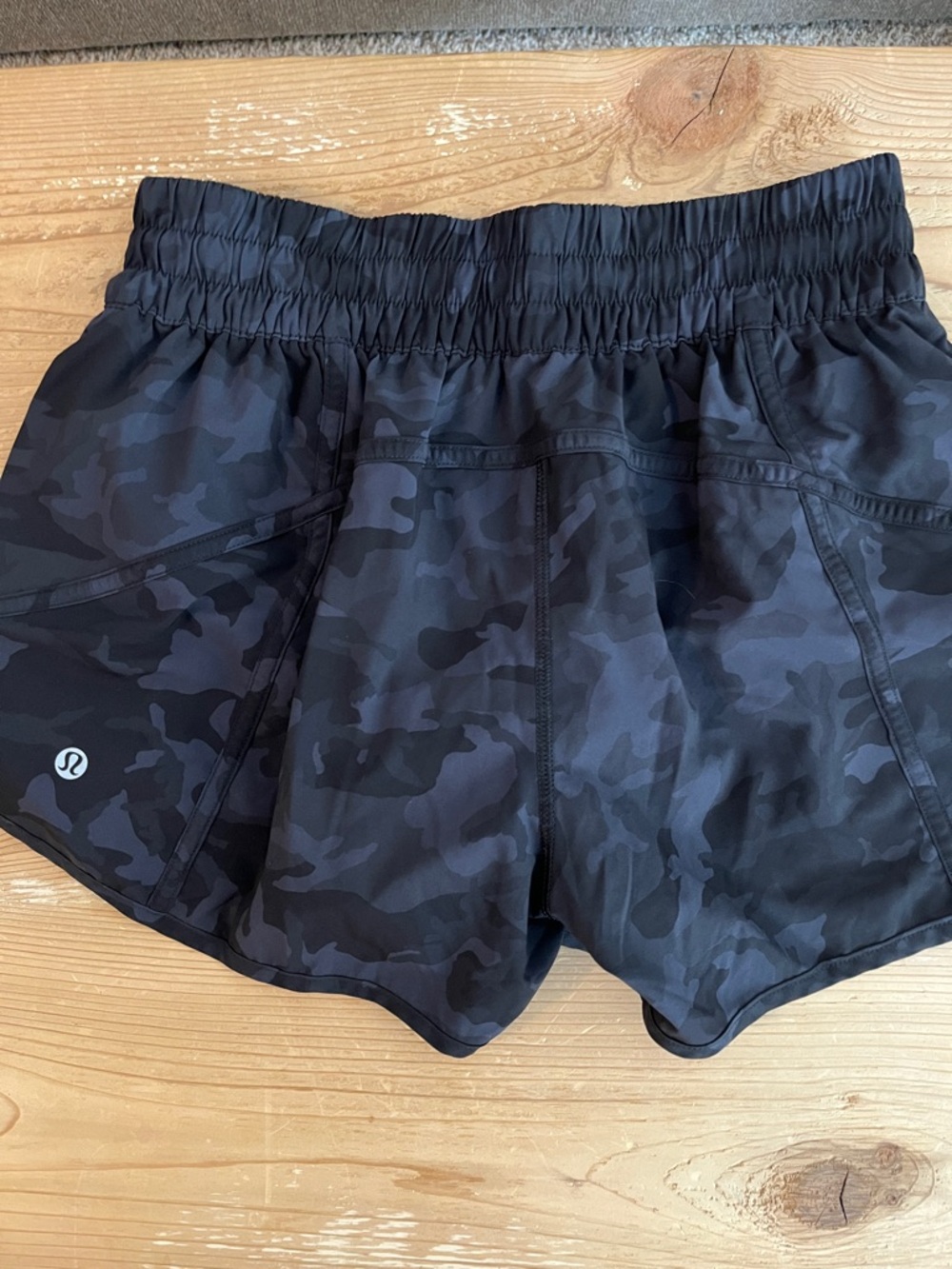lululemon athletica Black Camo Athletic Shorts
